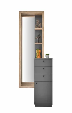 Garderoben-Komplettsets-Kompaktgarderobe Frame Anthrazit