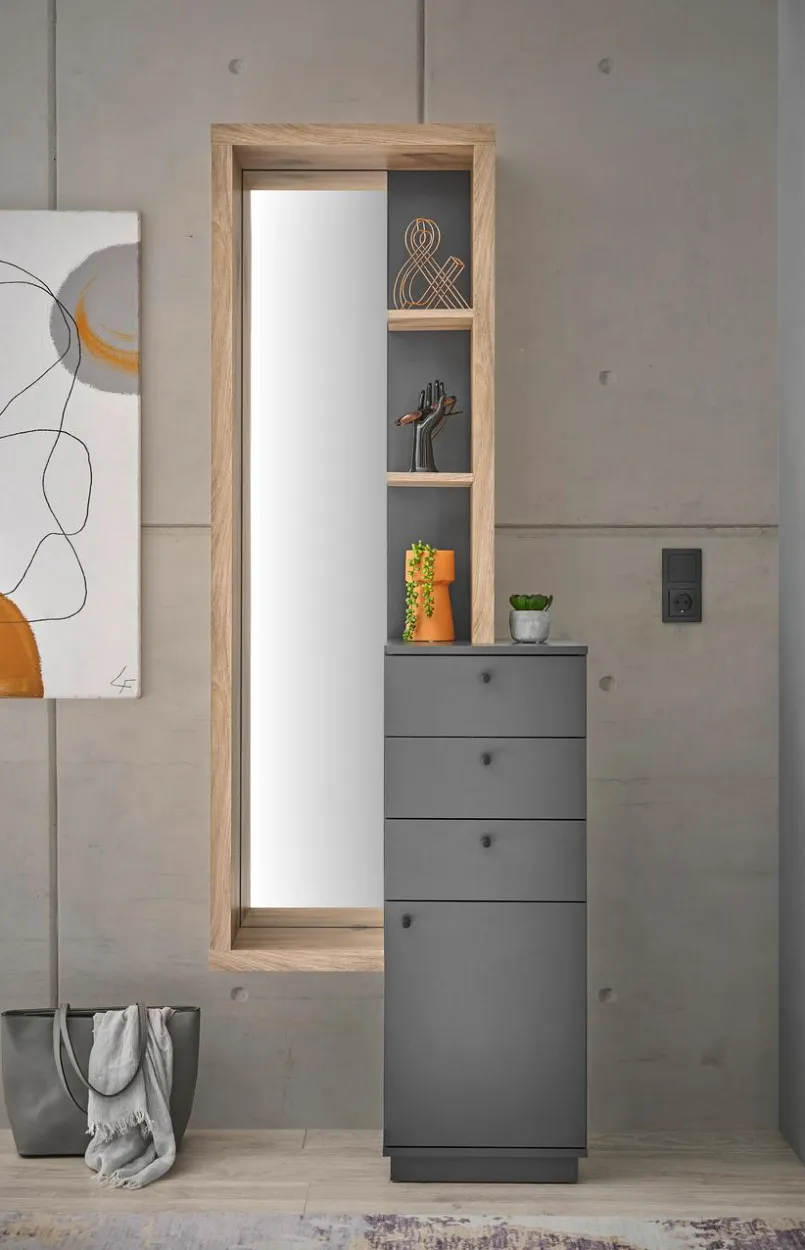 Garderoben-Komplettsets-Kompaktgarderobe Frame Anthrazit