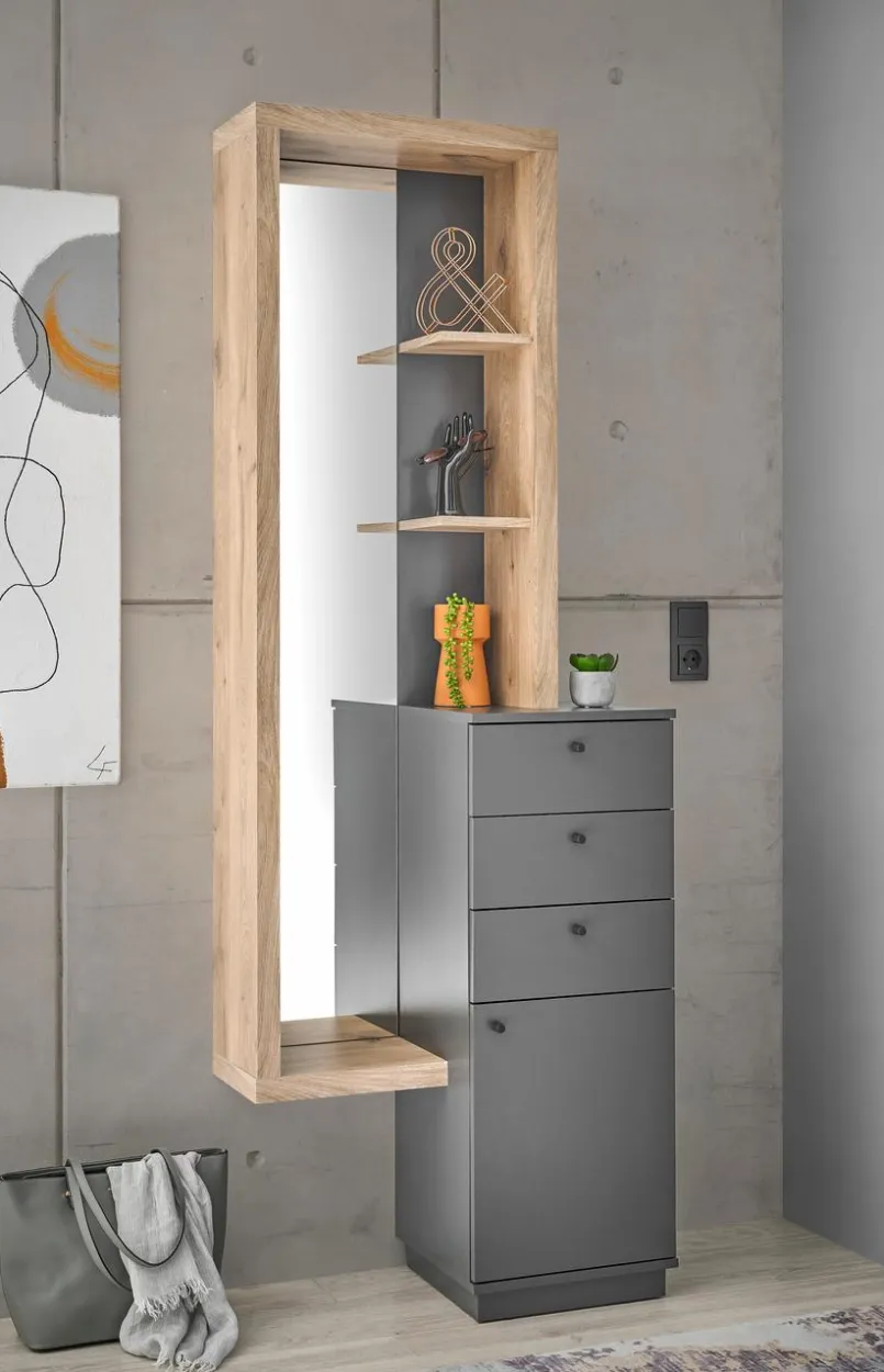 Garderoben-Komplettsets-Kompaktgarderobe Frame Anthrazit