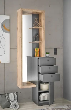Garderoben-Komplettsets-Kompaktgarderobe Frame Anthrazit