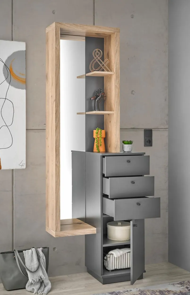 Garderoben-Komplettsets-Kompaktgarderobe Frame Anthrazit
