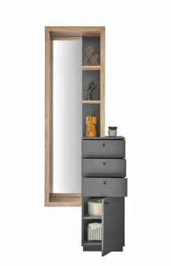 Garderoben-Komplettsets-Kompaktgarderobe Frame Anthrazit
