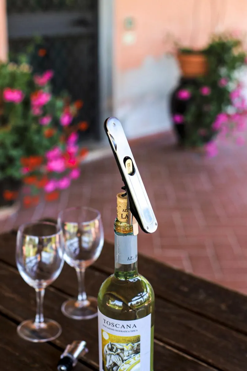 AdHoc Bar- & Weinzubehör-Korkenzieher PushPull Silber