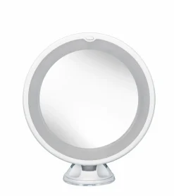 Kleine Wolke Bad-Spiegel-Kosmetikspiegel Flexi-Light Weiß