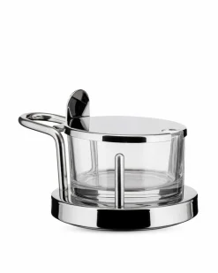 Alessi Vorratsdosen-Käsedose Ø 11 cm Silber