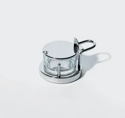 Alessi Vorratsdosen-Käsedose Ø 11 cm Silber