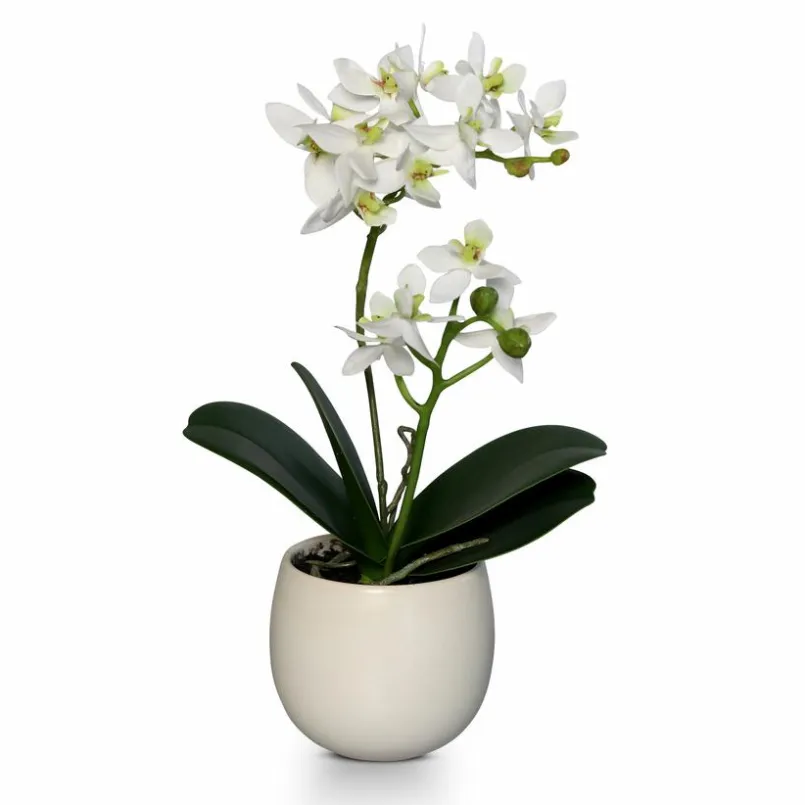 Orchideen-Kunstblume Orchidee 30 cm Weiß