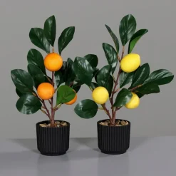Grünpflanzen-Kunstpflanze nbaum 30 cm Orange