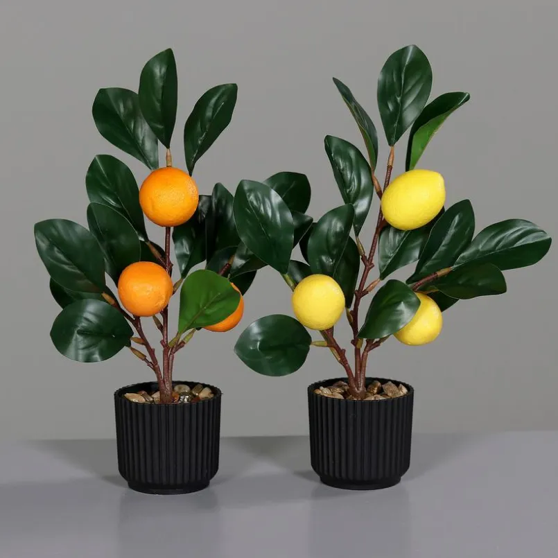 Grünpflanzen-Kunstpflanze nbaum 30 cm Orange