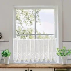 Vorhänge & Gardinen|Gerster Collection Kurzgardine Fiona 150 x 52 cm Weiß