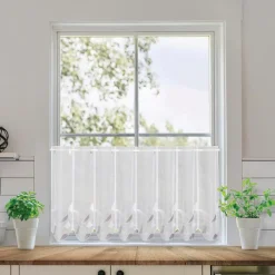 Gerster Collection Vorhänge & Gardinen-Kurzgardine Gina 145 x 45 cm Weiß