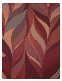 Biederlack Kuscheldecken|Decken-Kuscheldecke Autumm Ember 150 x 200 cm Bordeaux