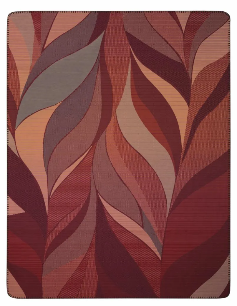 Biederlack Kuscheldecken|Decken-Kuscheldecke Autumm Ember 150 x 200 cm Bordeaux