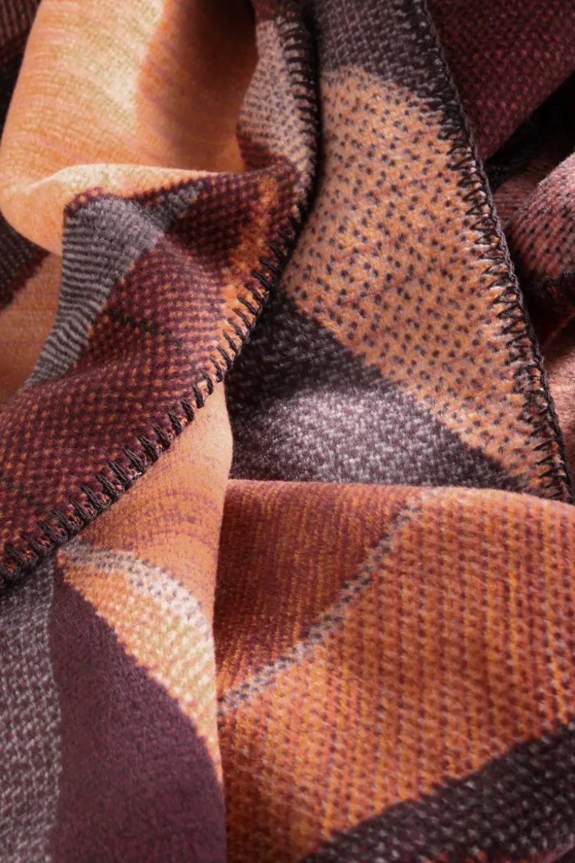Biederlack Kuscheldecken|Decken-Kuscheldecke Autumm Ember 150 x 200 cm Bordeaux
