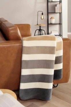 Kuscheldecken|Decken|Biederlack Kuscheldecke Horizon Nature 180 x 220 cm Braun