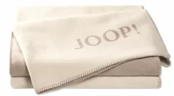 JOOP! Kuscheldecken|Decken-Kuscheldecke Doubleface 150 x 200 cm Ecru / Feder