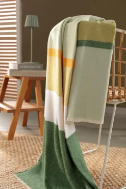 Biederlack Kuscheldecken|Decken-Kuscheldecke Ever Stripe 130 x 170 cm Grün