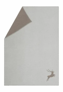 Fussenegger Kuscheldecken|Decken-Kuscheldecke Hirsch 140 x 200 cm Grau