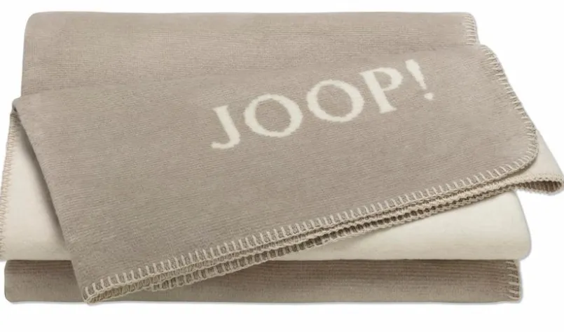 JOOP! Kuscheldecken|Decken-Kuscheldecke Melange 150 x 200 cm Stein / Natur