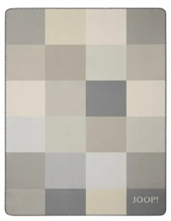 Kuscheldecken|Decken|JOOP! Kuscheldecke Mosaik 150 x 200 cm Natur