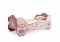 BEGABINO Kinderbetten|Kinderbetten-Kutschenbett Sissy 90 x 200 cm Rosa