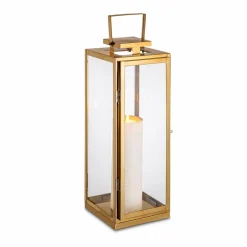 Laternen|Laternen-Laterne 39 cm Gold