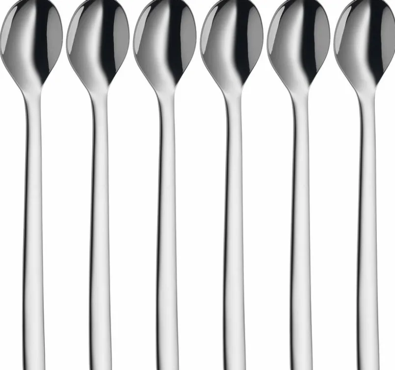 Bestecke|WMF Latte Macchiato Löffel 6tlg. Silber