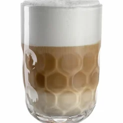 Leonardo Kaffee & Tee-Latte-Macchiato-Becher Gocce 2tlg. Klar