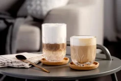 Leonardo Kaffee & Tee-Latte-Macchiato-Becher Gocce 6tlg. Klar