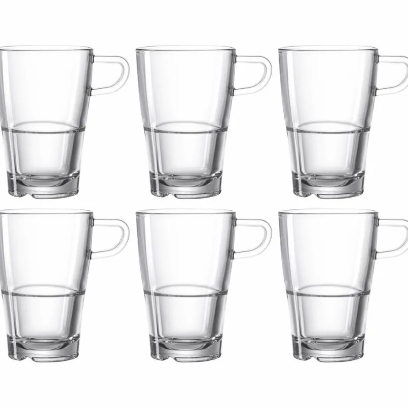 Leonardo Kaffee & Tee-Latte-Macchiato-Becher Senso 350 ml Klar