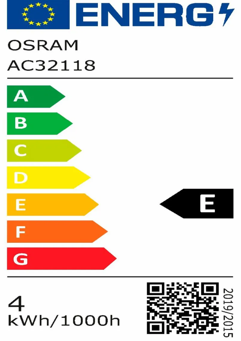 G9|Osram LED Stiftsockellampe G9/ 4,4 Watt/ Energie E Transparent