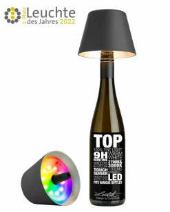 Sompex Lichterketten & Dekoleuchten|Lichterketten & Dekoleuchten-LED-Akku-Flaschenaufsatz Top 2.0 Anthrazit