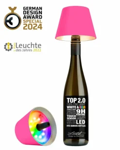 Sompex Lichterketten & Dekoleuchten|Lichterketten & Dekoleuchten-LED-Akku-Flaschenaufsatz Top 2.0 Pink