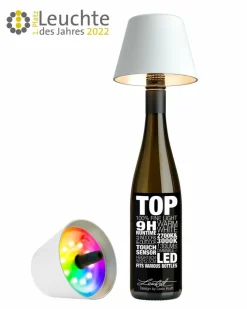 Lichterketten & Dekoleuchten|Lichterketten & Dekoleuchten|Sompex LED-Akku-Flaschenaufsatz Top 2.0 Weiß