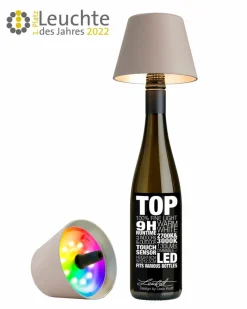 Lichterketten & Dekoleuchten|Lichterketten & Dekoleuchten|Sompex LED-Akku-Flaschenaufsatz Top 2.0 Sand