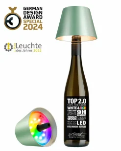 Sompex Lichterketten & Dekoleuchten|Lichterketten & Dekoleuchten-LED-Akku-Flaschenaufsatz Top 2.0 Metallic Grün