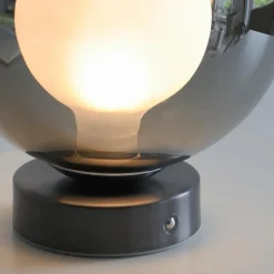 Tischlampen|Paul Neuhaus LED-Akkutischleuchte Popup Grau