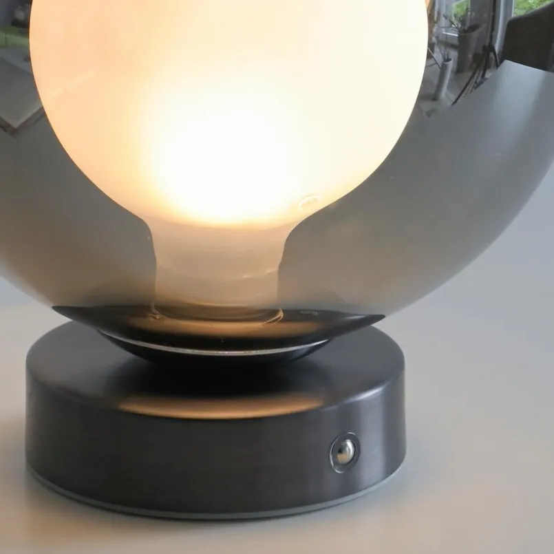 Tischlampen|Paul Neuhaus LED-Akkutischleuchte Popup Grau