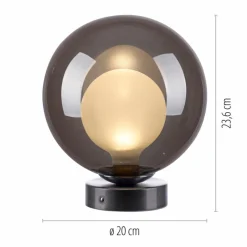 Tischlampen|Paul Neuhaus LED-Akkutischleuchte Popup Grau