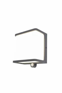 Led-Solarleuchten|Led-Solarleuchten|Lutec LED-Außensolarwandleuchte Doblo Anthrazit