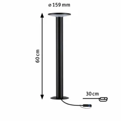 Wege- & Bodenleuchten|Wege- & Bodenleuchten|Paulmann LED-Außenstehlampe Plug&Shine Grau