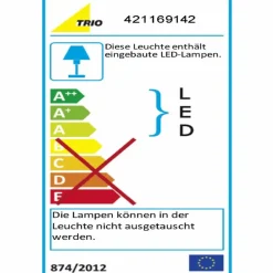 Trio Wege- & Bodenleuchten|Wege- & Bodenleuchten-LED-Außenstehleuchte Pearl Grau