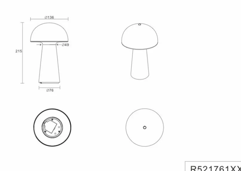 LED-Außentischleuchte Lennon<Reality Leuchten Discount
