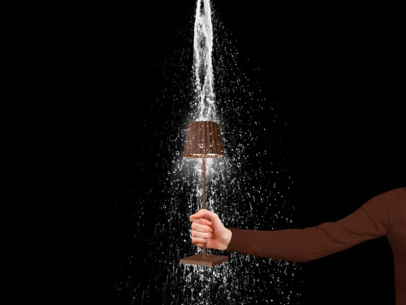 Akkuleuchten|Außentischleuchten|Sompex LED-Außentischleuchte TROLL 2.0 Rostfarbig