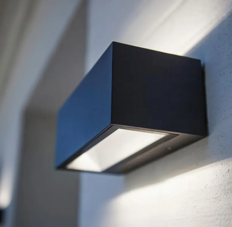 Eco-Light Außenwandleuchten|Außenwandleuchten-LED-Außenwandleuchte Gemini Anthrazit