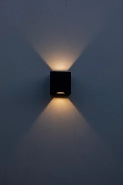 Außenwandleuchten|Außenwandleuchten|Lutec LED-Außenwandleuchte Gemini Schwarz