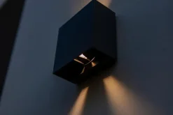 Außenwandleuchten|Außenwandleuchten|Lutec LED-Außenwandleuchte Gemini Schwarz