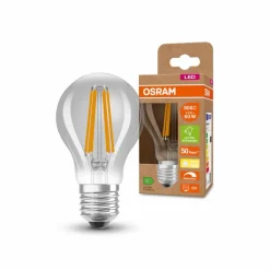 E27|Osram LED-Birne E27/4,3 Watt/Energie B Transparent