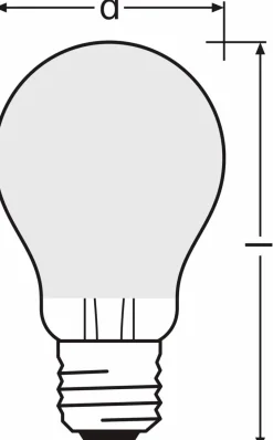 E27|Osram LED-Birne E27/2,6 Watt/Energie B Beige