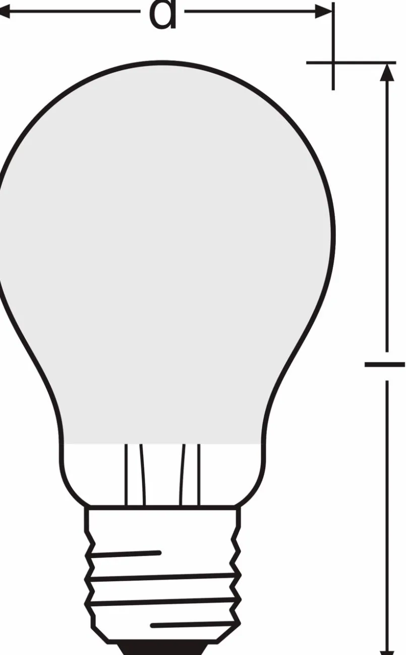 E27|Osram LED-Birne E27/2,6 Watt/Energie B Beige